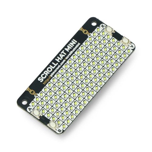 Scroll HAT Mini - 17x7 LED matrix - HAT for Raspberry Pi - Pimoroni PIM491 PIM-19069 606034880870