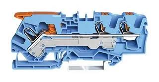 TERMINAL BLOCK, DINRAIL, 3WAYS, 8AWG 2106-5304