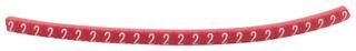 CABLE MARKER, PRE PRINTED, PVC, RED 901-11002