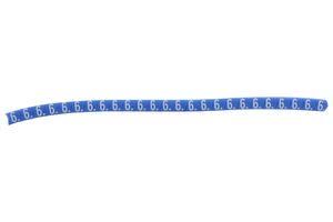 CABLE MARKER, PRE PRINTED, PVC, BLUE 901-11006