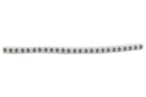 CABLE MARKER, PRE PRINTED, PVC, WHITE 901-11010