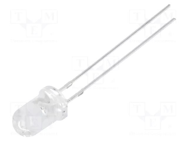 LED; violet; 5mm; 220÷350mcd; 15°; Front: convex; 3÷3.6VDC OPTOSUPPLY OSV5YL5111A