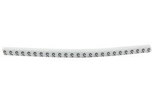 CABLE MARKER, PRE PRINTED, PVC, WHITE 901-11042