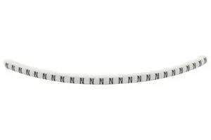 CABLE MARKER, PRE PRINTED, PVC, WHITE 901-11087