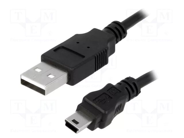 Cable; USB 2.0; USB A plug,USB B mini plug; nickel plated; 3m LOGILINK CU0015
