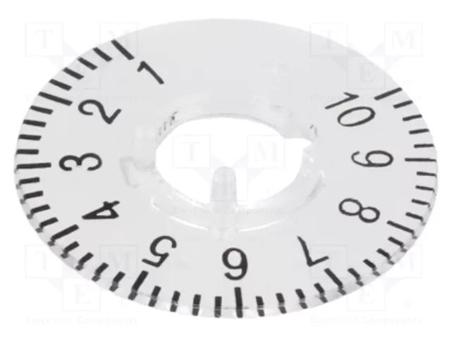Collar with scale; polycarbonate; transparent; push-in; 49.9mm OKW A4431060