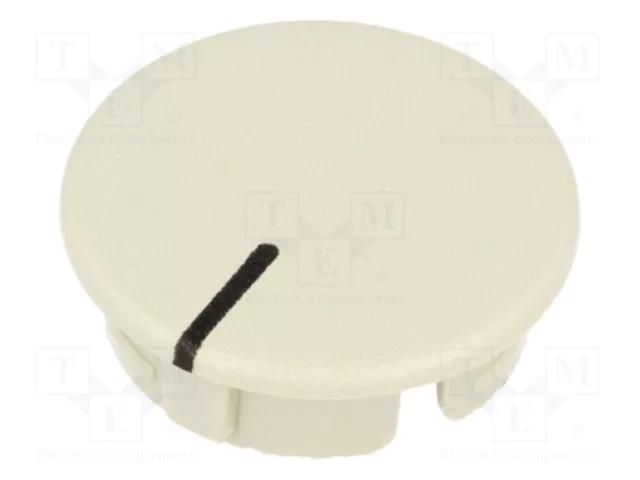 Cap; ABS; beige; push-in; Pointer: black; round OKW A4116107