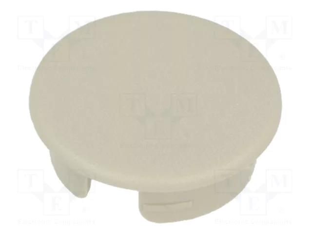 Cap; ABS; beige; push-in; round OKW A4110007