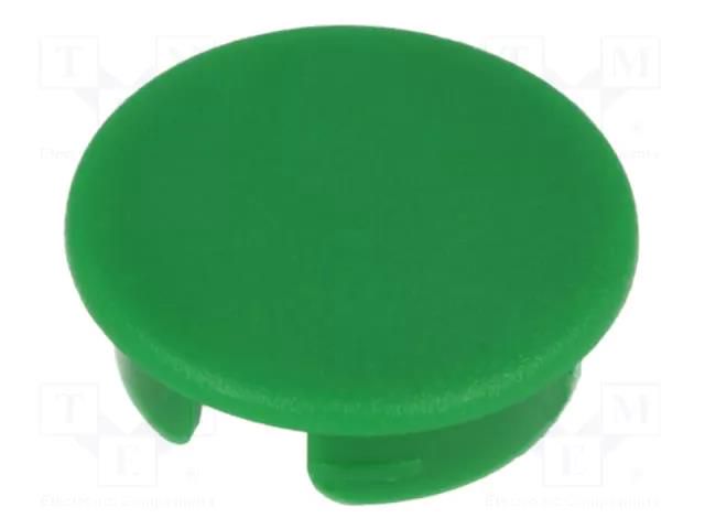 Cap; ABS; green; push-in; round OKW A4113005