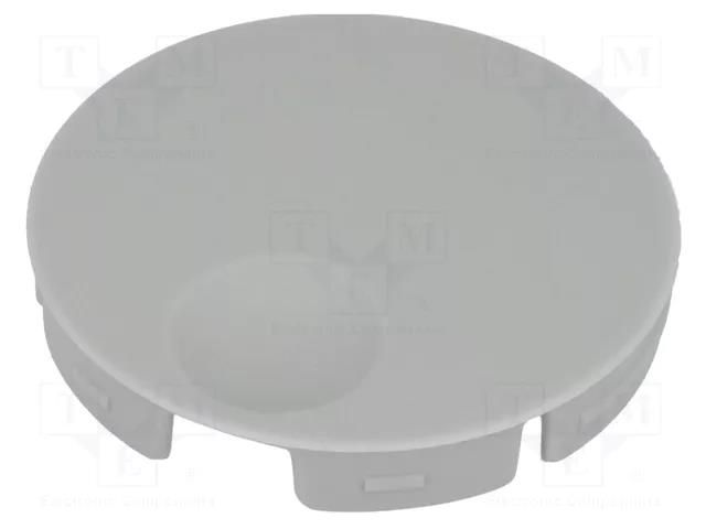 Cap; polyamide; grey; push-in OKW A3250107