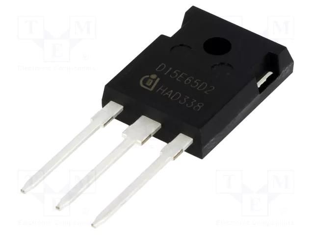 Diode: rectifying; THT; 650V; 30A; tube; TO247-3 INFINEON TECHNOLOGIES IDW15E65D2FKSA1