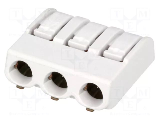 Connector: plug-in; LED Light; 2061; 12A; 630V; SMT; tinned; ways: 3 WAGO 2061-603/998-404