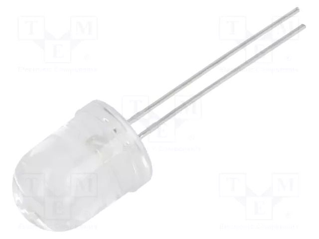 LED; white cold; 10mm; 8500÷14000mcd; 30°; Front: convex LUCKYLIGHT LL-1004WC2D-W2-3SD