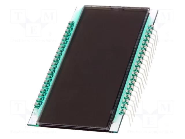 Display: LCD; 7-segment; STN Positive; No.of dig: 3.5; Char: 17.8mm DISPLAY ELEKTRONIK DE182-RS-20/7.5