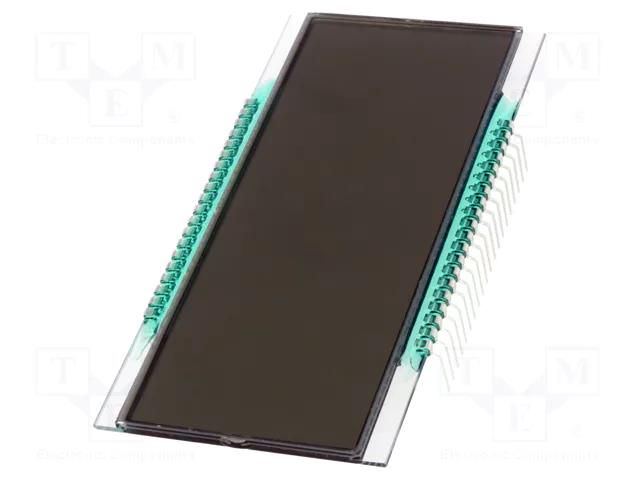 Display: LCD; 7-segment; STN Positive; No.of dig: 4; 94x45.7x1.1mm DISPLAY ELEKTRONIK DE158-RS-20/8.4