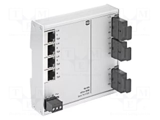 Switch Ethernet; unmanaged; Number of ports: 4; 9÷60VDC; RJ45,SC HARTING 24024043100