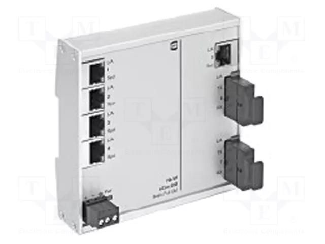 Switch Ethernet; unmanaged; Number of ports: 5; 9÷60VDC; RJ45,SC HARTING 24024052200