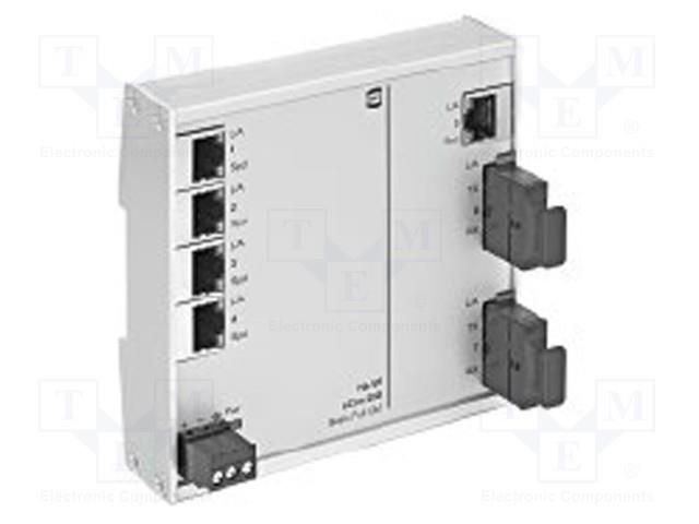 Switch Ethernet; unmanaged; Number of ports: 5; 9÷60VDC; RJ45,SC HARTING 24024052200