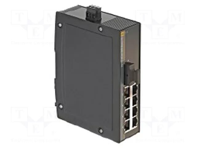 Switch Ethernet; unmanaged; Number of ports: 8; 9÷60VDC; RJ45,SC HARTING 24030081110