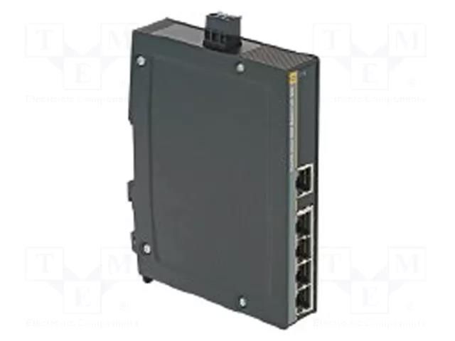 Switch Ethernet; unmanaged; Number of ports: 5; 9÷60VDC; RJ45 HARTING 24034050010