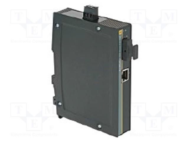 Switch Ethernet; unmanaged; Number of ports: 1; 9÷60VDC; RJ45,SC HARTING 24034011100