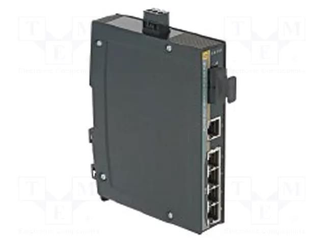 Switch Ethernet; unmanaged; Number of ports: 5; 9÷60VDC; RJ45,SC HARTING 24034051110