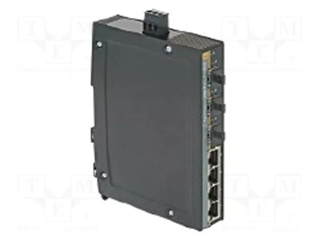 Switch Ethernet; unmanaged; Number of ports: 4; 9÷60VDC; RJ45,SC HARTING 24034043310