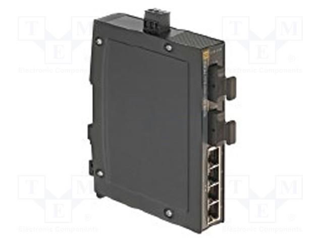 Switch PoE Ethernet; unmanaged; Number of ports: 4; 9÷60VDC; IP30 HARTING 24030042230