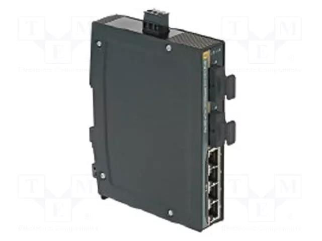 Switch PoE Ethernet; unmanaged; Number of ports: 4; 9÷60VDC; IP30 HARTING 24034042120