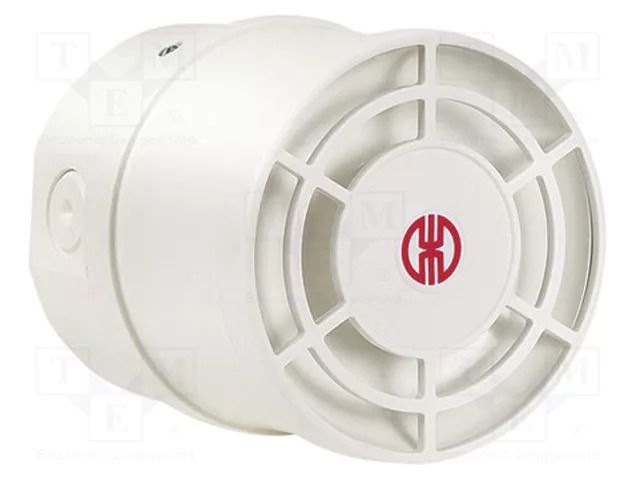 Signaller: sound; siren; 110÷240VAC; 115dB; 140; IP65; white; ABS WERMA 14095060