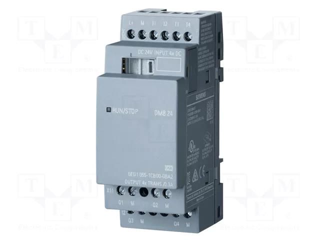 Module: extension; IN: 4; OUT: 4; OUT 1: transistor; Usup: 24VDC SIEMENS 6ED1055-1CB00-0BA2