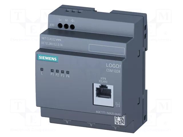 Automation module: switch Ethernet; LOGO!8; 12÷24VDC; LOGO!8 SIEMENS 6GK7177-1MA20-0AA0