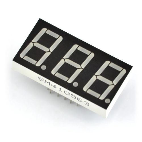 Eight-segment display x3 - 14mm red - common anode LCD-06447 5904422357665