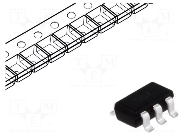 Diode: TVS array; 6V; 12A; 300W; unidirectional; SOT23-6; Ch: 4; ESD SEMTECH SRV05-4.TCT