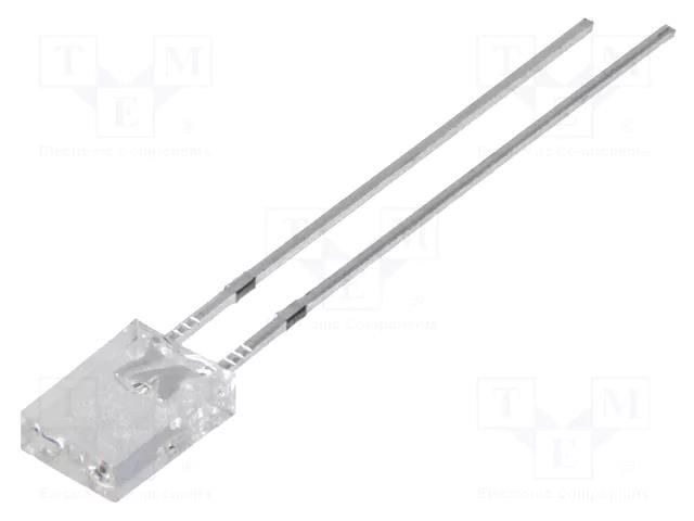 LED; red; rectangular; 2x5x7mm; 1560÷2000mcd; 100°; Front: flat OPTOSUPPLY OS5RPM71A1B
