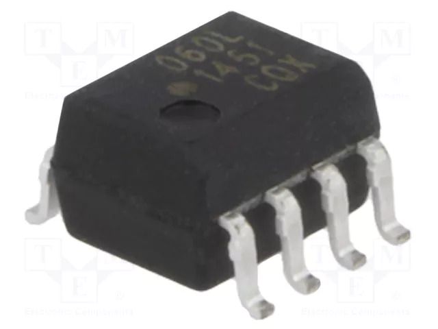 Optocoupler; SMD; Ch: 1; OUT: gate; 3.75kV; 15Mbps; SO8; 25kV/μs BROADCOM (AVAGO) HCPL-060L-000E