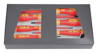 SCREWDRIVER SET, SLOTTED/PH, 7PC 14-650 VDE