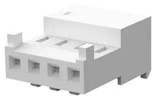 CONNECTOR, RCPT, 4POS, 1ROW, 2.54MM 3-644512-4