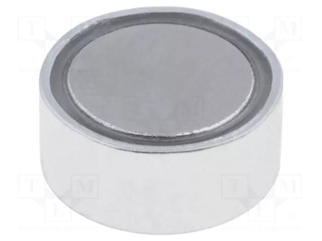 Magnet: permanent; neodymium; 25N; Ø: 10mm; H: 4.5mm; steel ELESA+GANTER GN50.1-ND-10
