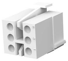 PLUG HOUSING, 6POS, PA, NATURAL 1-480696-0