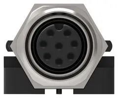 SENSOR CONN, RCPT, 8POS, M12, PANEL 5-2172078-2