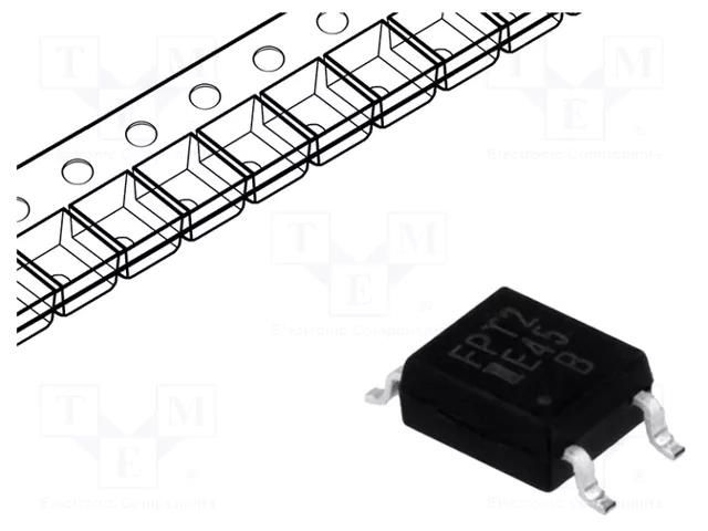 Optocoupler; SMD; Ch: 1; OUT: transistor; Uinsul: 3.75kV; Uce: 60V ISOCOM IS357