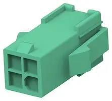 RCPT HOUSING, 4POS, PA 6.6, GREEN 1-172159-5