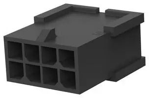 PLUG HOUSING, 8POS, PA 6.6, NATURAL 3-794616-8