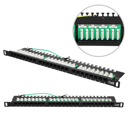 Extralink CAT6 UTP 0.5U | Patchpanel | 24 port, EXTRALINK EX.9663 5902560369663