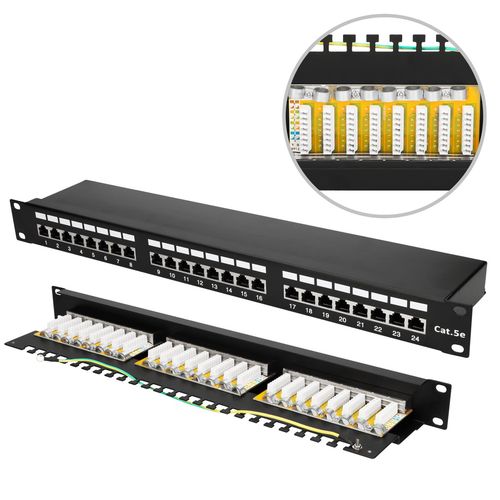 Extralink CAT5E STP V2 | Patchpanel | 24 port, EXTRALINK EX.9823 5902560369823