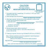 LABEL, WARNING, 101.6X101.6MM, BLUE 113LABEL