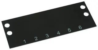 TERMINAL BLOCK MARKER, 1 TO 6, 9.53MM MS-6-140