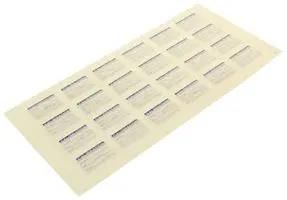 CALIBRATION LABELS, SELF-LAM, VINYL, 25.4MM W QCC311VT