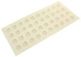 CALIBRATION LABELS, SELF-LAM, CIRCULAR, VINYL, 12.7MM DIAMETER QCC351OR
